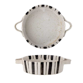 Plat au four à rayures