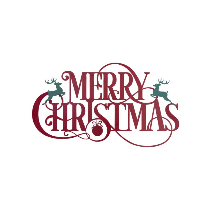 Plaque "Merry Christmas" XXL