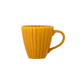 Mug en grès jaune