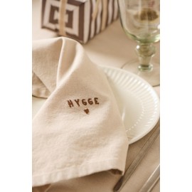 Serviette de table brodée