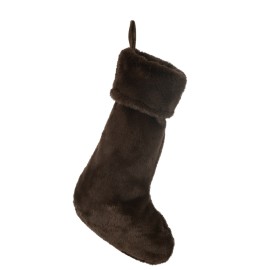 Chaussette de Noël marron