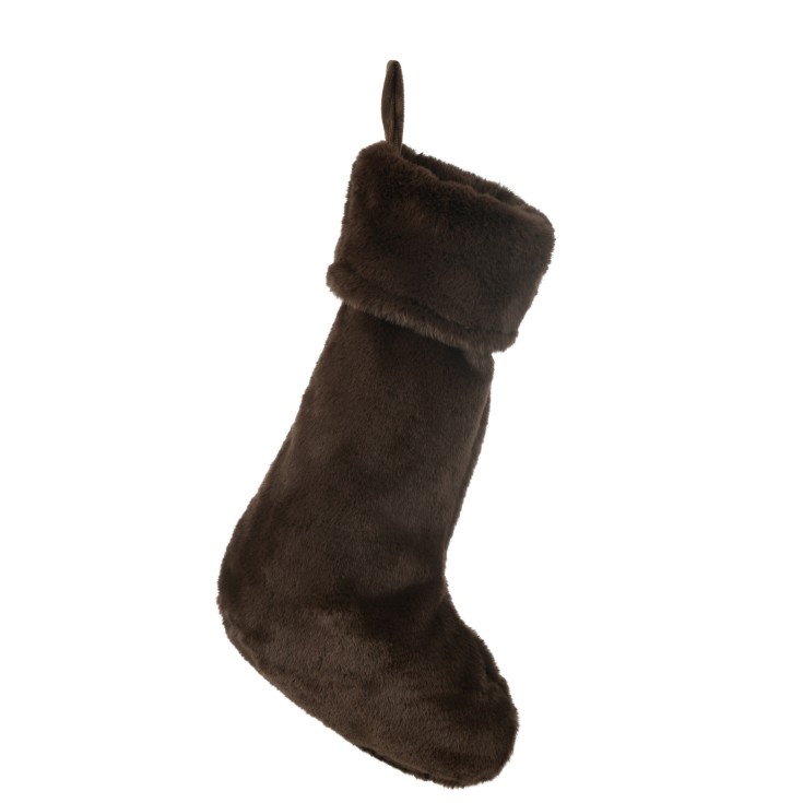 Chaussette de Noël marron