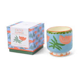 Bougie céramique "Fleur de cactus"