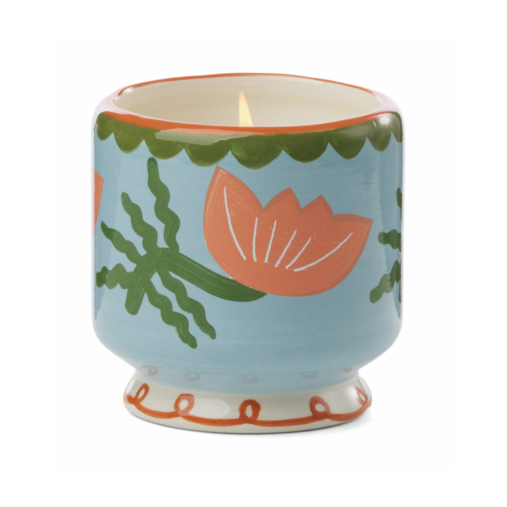 Bougie céramique "Fleur de cactus"