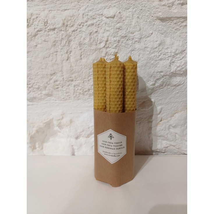 Bougie cire d'abeille lot de 7