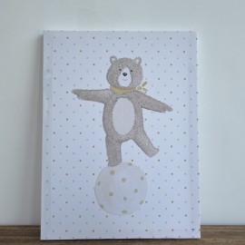 Tableau ourson Léon