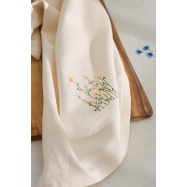 Serviette à fleurs