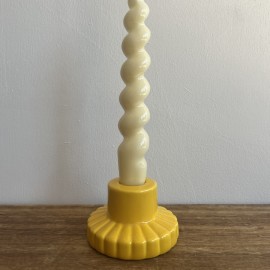 Bougeoir fleur jaune