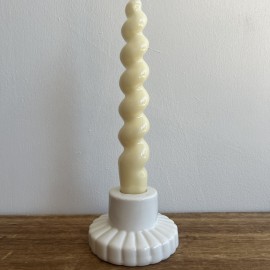 Bougeoir fleur blanc