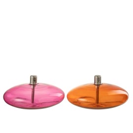 Lampe à huile rose