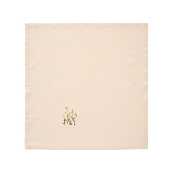 Serviette à fleurs