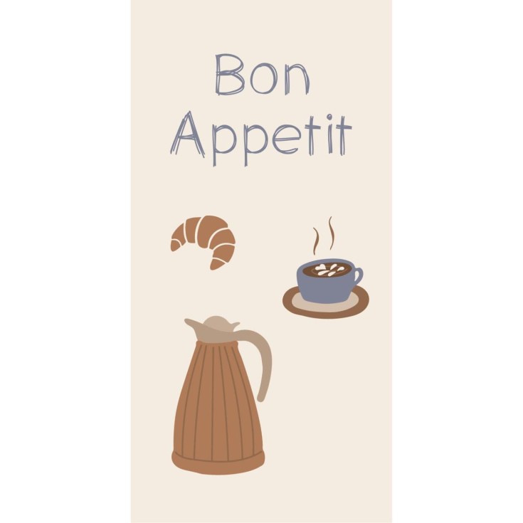 Serviette en papier "Bon appétit"