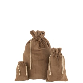 Hotte de Noël beige