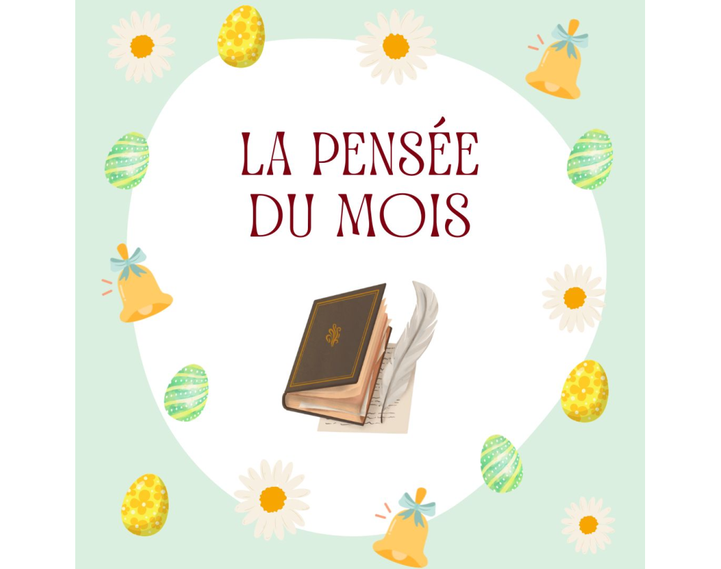 La pensée du mois