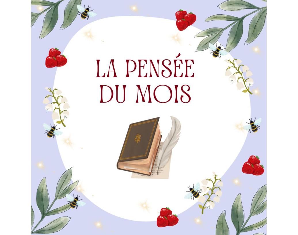 La pensée du mois